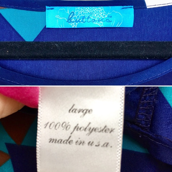 2/$25 | Francesca’s Geometric Multi Blouse | EUC - Picture 7 of 8